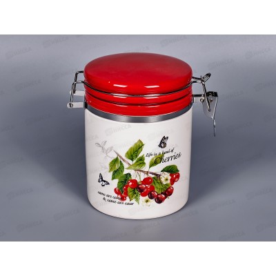 Банка Вишня 750мл с клипсой MFK21014 Банка Вишня 750мл с клипсой MFK21014