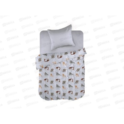 Комплект постельного белья 1,5 спальный перкаль &quotWenge&quot kids (70х70) рис. 60028-1/30277-9 Savanna