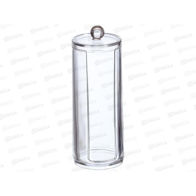 Контейнер для ватных дисков Прозрачный М1604 *18 Контейнер для ватных дисков Прозрачный М1604 *18