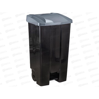 Бак 110л с педалью на колесах Серый М2395 *1 Бак 110л с педалью на колесах Серый М2395 *1