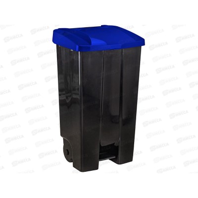 Бак 110л с педалью на колесах Синий М2395 *1 Бак 110л с педалью на колесах Синий М2395 *1