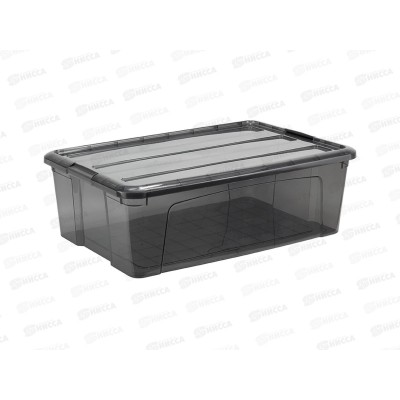 Ящик 30л КИП с замками черный Прозрачный М2338 *5 Ящик 30л КИП с замками черный Прозрачный М2338 *5