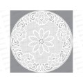 Салфетка ажурная GRACE Лейс 38*38 LO-1009U белая круг 93404 *12