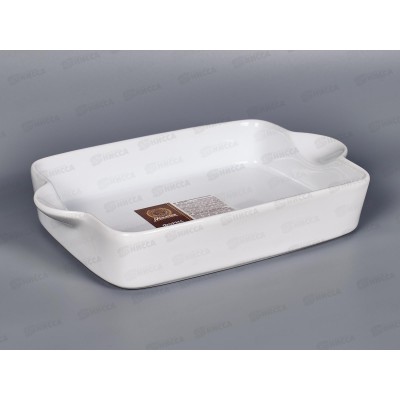 Форма керамическая для запекания, прямоугольная, с ручками, 29*17,5*5см, белая 17658 Marmiton Форма керамическая для запекания, прямоугольная, с ручками, 29*17,5*5см, белая 17658 Marmiton