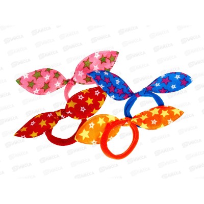 Резинка д/в "Кокетка-Яркий горошек" 4шт 589-138