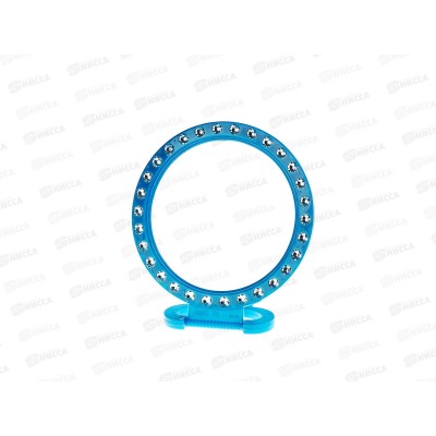 Зеркало настольное "Белые выемки" круг 15см 695-001 Зеркало настольное "Белые выемки" круг 15см 695-001