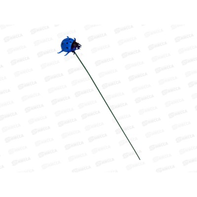 Штекер садовый  &quotБожья коровка&quot 25см 2,5*2,2см металлический 153-164 г