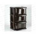 Комод 3-х секционный  "Домовой" шоколадный Ангарск (без ножек) *1