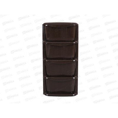 Комод 4-х секционный "Домовой" шоколадный Ангарск (без ножек) *1 Комод 4-х секционный "Домовой" шоколадный Ангарск (без ножек) *1