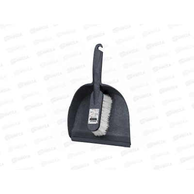 Щетка-сметка "Stone" с совком темный камень SC550510026 *10 Щетка-сметка "Stone" с совком темный камень SC550510026 *10