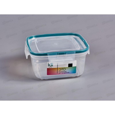Контейнер для продуктов герметичный квадрат 1,5л с защелками 221103418/02 *16