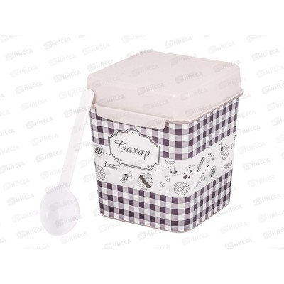 Емкость &quotПлетенка&quot 1,2л (сахар) с ложкой М4831 *12