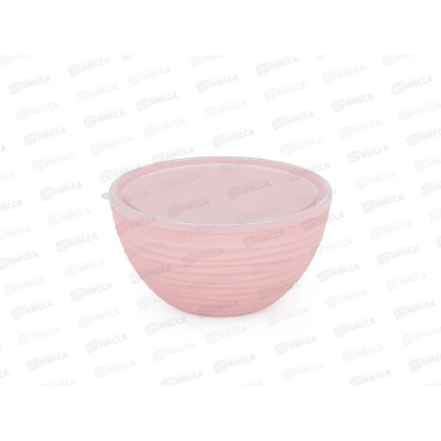 Чаша &quotОазис&quot 2,5л с крышкой  розовый М8412 *11
