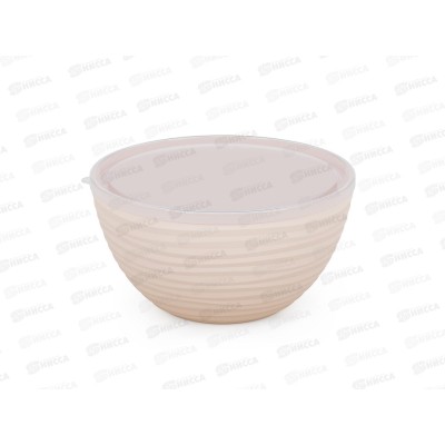 Чаша &quotОазис&quot 4л с крышкой  бежевый М8405 *16