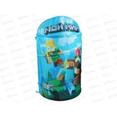 Корзина для игрушек "Майнкрафт" XDP-17954-R, 43х60см, 346494 Корзина для игрушек "Майнкрафт" XDP-17954-R, 43х60см, 346494