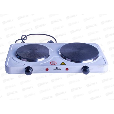 Плита электрическая DO-2209W 2конфорки 1,5кВт+1кВт бел.блин Добрыня Плита электрическая DO-2209W 2конфорки 1,5кВт+1кВт бел.блин Добрыня