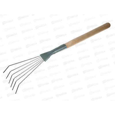 Грабли веерные проволочные цветочные оц. С-662/1 с черенком (Павлово) Грабли веерные проволочные цветочные оц. С-662/1 с черенком (Павлово)