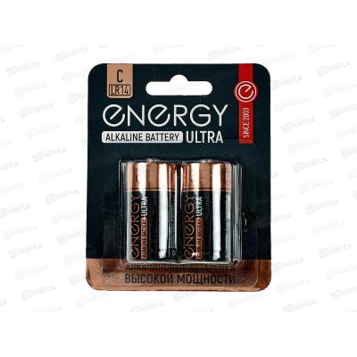 Батарейка Energy ultra LR14/B 2шт на блистере 104982