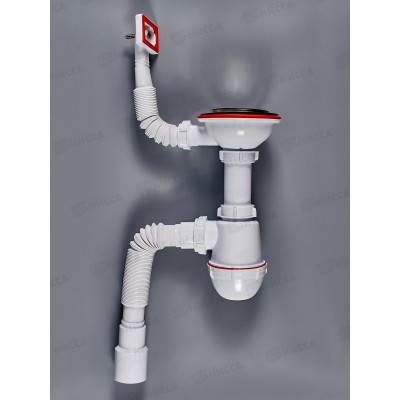 Сифон СЕМ-П (П) для мойки 3 1/2 (прямоугольный перелив пластиковый шток) Сифон СЕМ-П (П) для мойки 3 1/2 (прямоугольный перелив пластиковый шток)