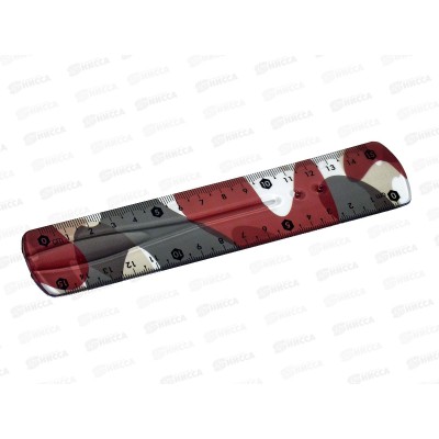 Линейка 15см КОКОС Millitary, пластик 216000 *60 Линейка 15см КОКОС Millitary, пластик 216000 *60