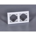 Рамка двухместная горизонтальная Эрна, PFR00-9002-01, белый Рамка двухместная горизонтальная Эрна, PFR00-9002-01, белый