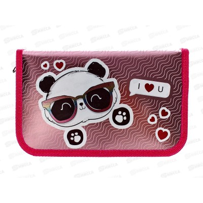 Пенал ПЧЕЛКА 1отд., Панда в очках 2023 190*115, ПО-62 *35 Пенал ПЧЕЛКА 1отд., Панда в очках 2023 190*115, ПО-62 *35