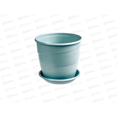 Горшок для цветов Венеция 2л Мята, D16, с поддоном *28 Горшок для цветов Венеция 2л Мята, D16, с поддоном *28