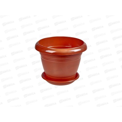Горшок для цветов Фестона 2,1л Терракот, D19, с поддоном *24 Горшок для цветов Фестона 2,1л Терракот, D19, с поддоном *24