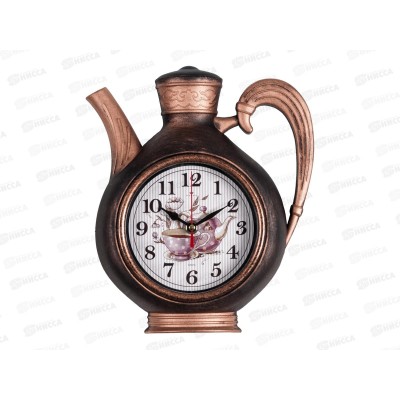 Часы настенные &quot21 Век&quot 2622+2-005(5) модель Joy Рубин черный с медью (чайник+2чашки)