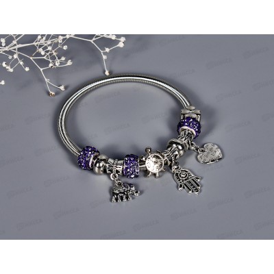 Браслет-резинка с кулоном &quotШамбала&quot №716