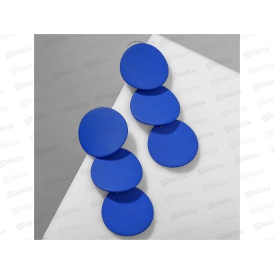 Серьги "Азелия" круги трио синий 7634741 *6 Серьги "Азелия" круги трио синий 7634741 *6