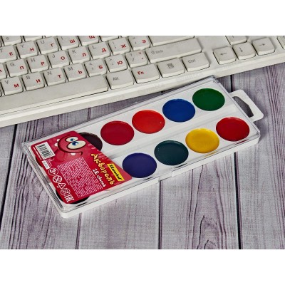 Акварель SILWERHOF Монстрики 12цв., б/к, пласт. пен 1835797 *40 Акварель SILWERHOF Монстрики 12цв., б/к, пласт. пен 1835797 *40