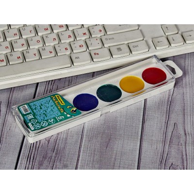 Акварель SILWERHOF Монстрики 6цв., б/к, пласт. пен 1835795 *30