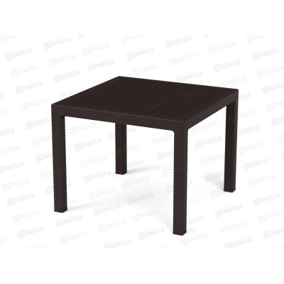 Стол "Ротанг-плюс" 940*940*740мм мокко М8842 *1 Стол "Ротанг-плюс" 940*940*740мм мокко М8842 *1
