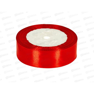 Лента упаковочная атласн MI Классика 25см х 22м красн ЛБ-5614