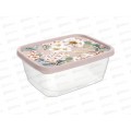 Контейнер для продуктов  0,85л с декором бежевый 221160627/06 *20
