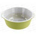 Миска-дуршлаг &quotBergamo&quot круглая Салатовый 221118320/04 *15