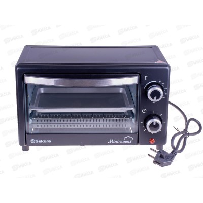 Духовка электрическая SA-7023BK 1000Вт 12л таймер