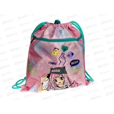 Сумка для сменной обуви deVente Manga Girl 37*47 (и спорта) 7040391*12 Сумка для сменной обуви deVente Manga Girl 37*47 (и спорта) 7040391*12