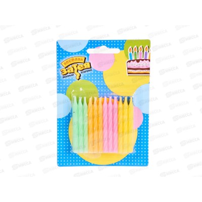 Свечи для торта Неон 6см 24шт/G, 1502-6141 Свечи для торта Неон 6см 24шт/G, 1502-6141