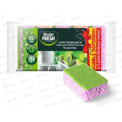 Master FRESH Губки для посуды XL bubble 5шт *40 С0006055