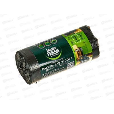 Master FRESH мешки для мусора 30л 50шт 7мкр *40 С0004377
