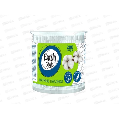 Emily Style Ватные палочки 200шт банка *24 С0007218 Emily Style Ватные палочки 200шт банка *24 С0007218