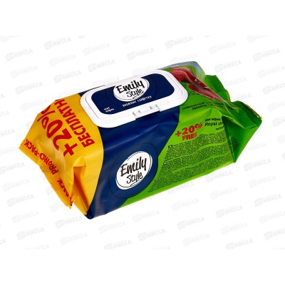 Emily Style Влажные салфетки 120шт Райские цветы ПРОМО *12 С0006217