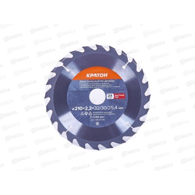 Диск пильный по дереву быстрый рез Кратон O210х32/30/25,4х2,2мм, 24Т(10602026) Диск пильный по дереву быстрый рез Кратон O210х32/30/25,4х2,2мм, 24Т(10602026)