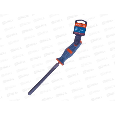 Напильник трехгранный для заточки пил Кратон №1 150мм (21801103) Напильник трехгранный для заточки пил Кратон №1 150мм (21801103)