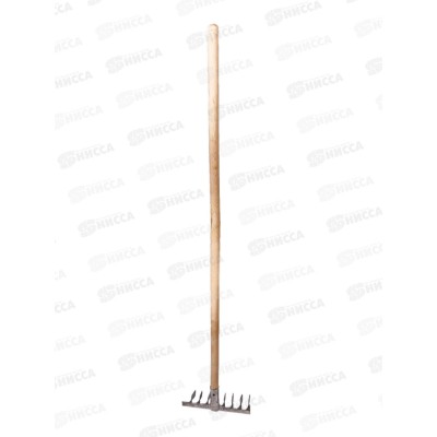 Грабли витые 8-ми зубчатые  нержавейка, с черенком