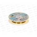 Проволока для бисера &quotZlatka&quot DG-025 d 0.25мм 10м+-0.5м №01 под латунь