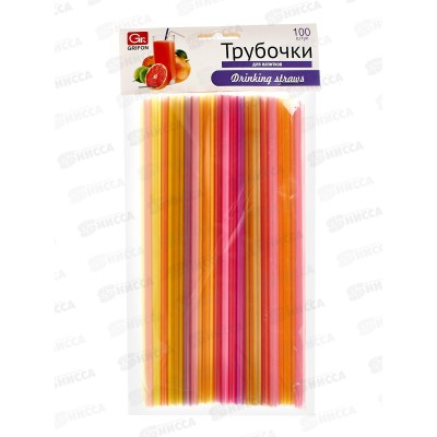 Трубочки Grif для напитков 100шт 21см 105-102 *60 Трубочки Grif для напитков 100шт 21см 105-102 *60