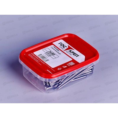 Гвоздь строительный 3,0х80 (0,6кг), контейнер ГОСКРЕП Гвоздь строительный 3,0х80 (0,6кг), контейнер ГОСКРЕП